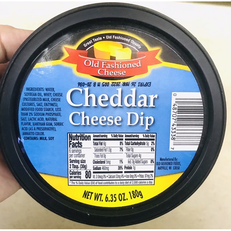 Cheddar Cheese Dip Old Fashioned Cheese 180g Shopee Philippines