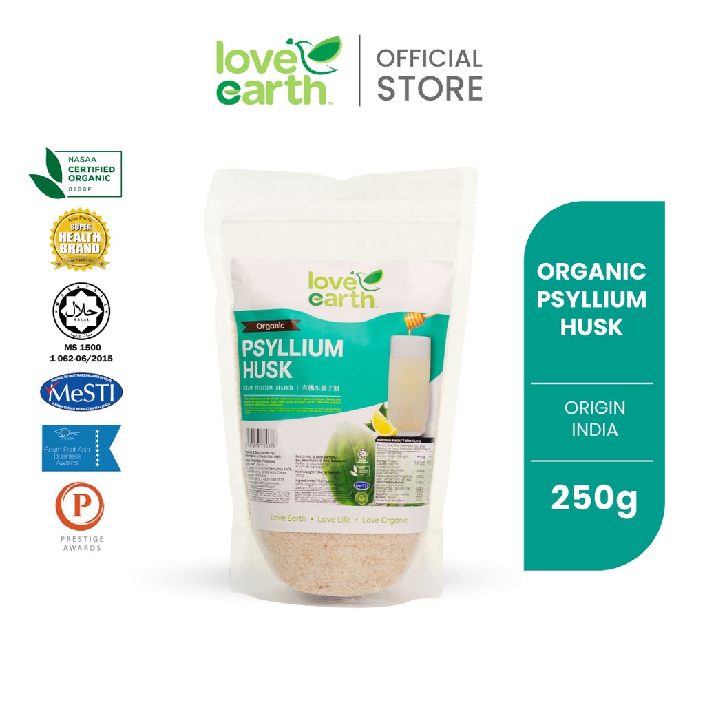 Love Earth Organic Psyllium Husk 250g Shopee Philippines