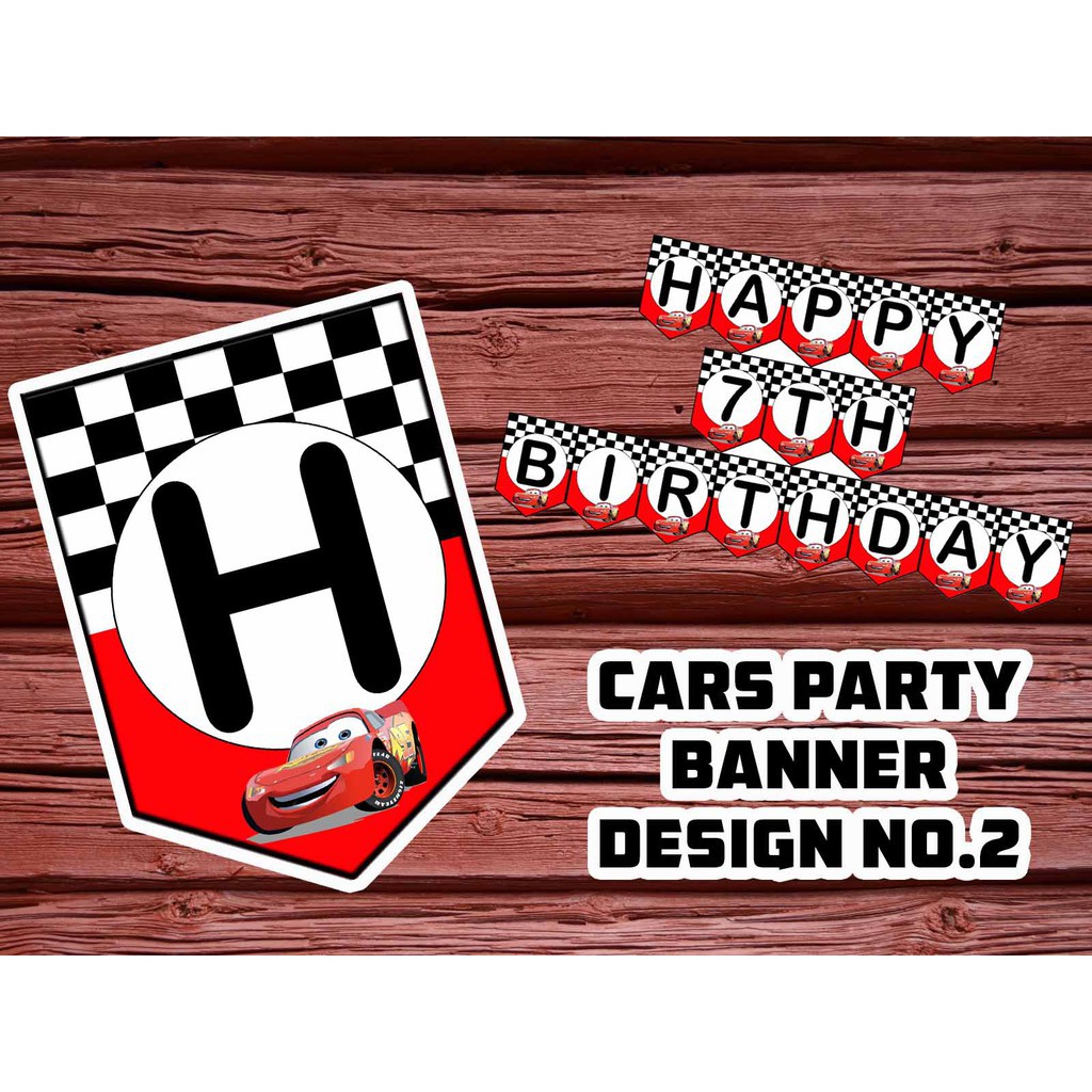 Cars Birthday Banner Template