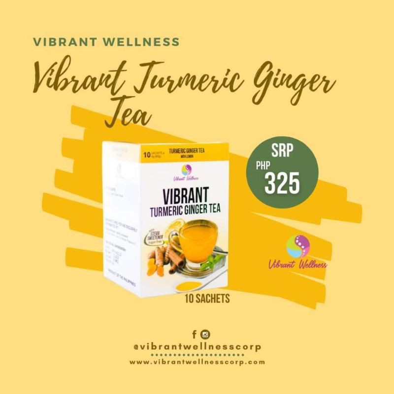 Vibrant Wellness (Turmeric Ginger Tea) Shopee Philippines