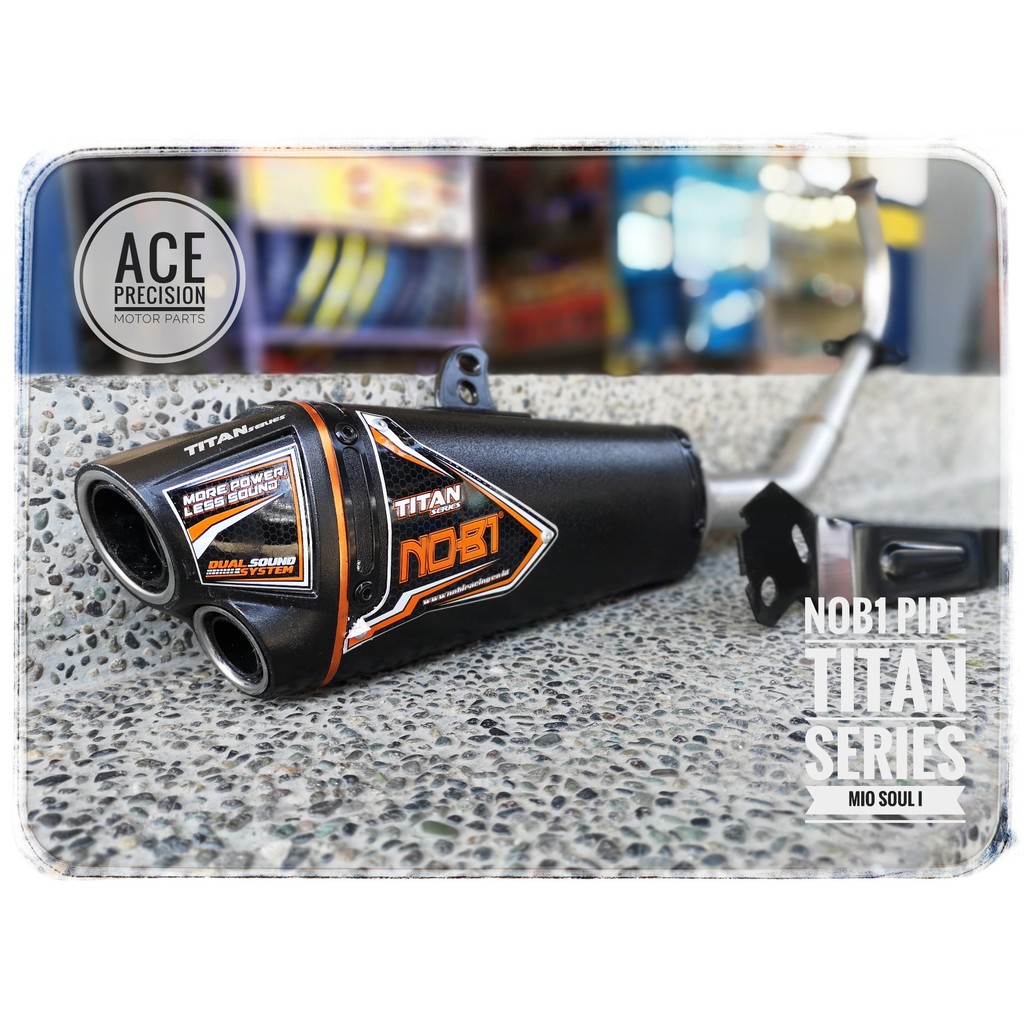 NOB1 PIPE TITAN SERIES W/SILENCER MIO i 115/125 Shopee Philippines