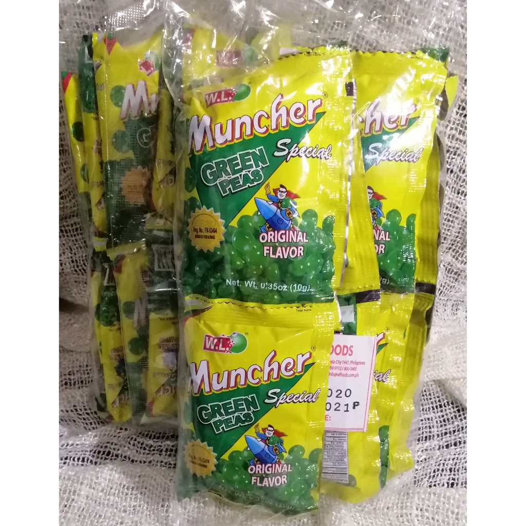 Muncher Green Peas Original Flavor (12pcs/pack) Shopee Philippines