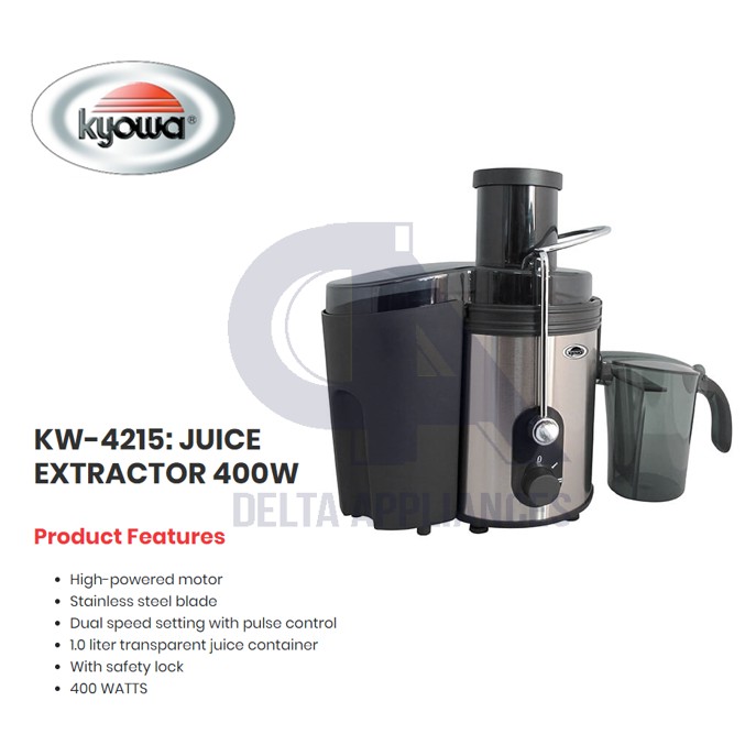 Kyowa KW4215 Juice and Fruit Extractor 1L Shopee Philippines