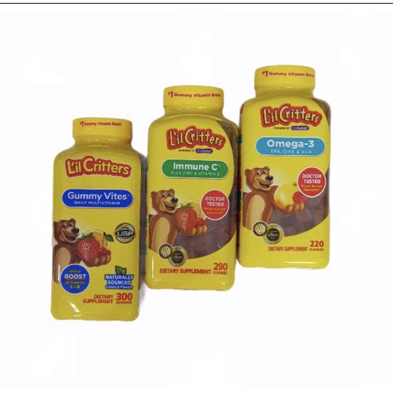 USA MADE Lil Critters Omega3 EPA, DHA & ALA (220gummies) Shopee Philippines