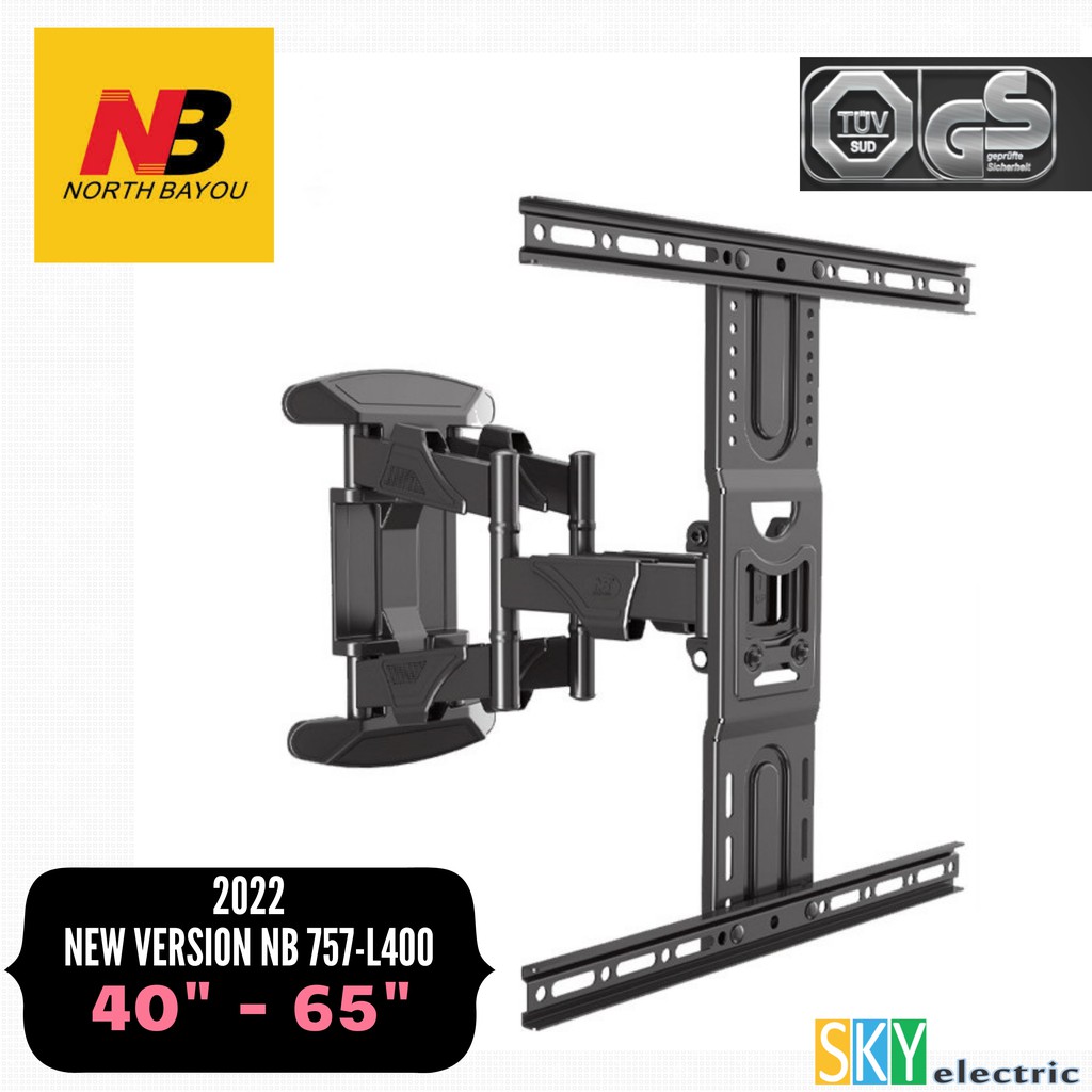 ORIGINAL NB FULL MOTION TV BRACKET 40" 65" North Bayou 2022 NEW MODEL