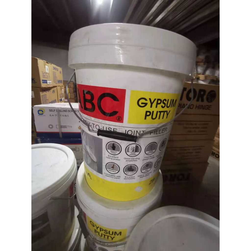 ABC Gypsum Putty 16L 28KG Shopee Philippines