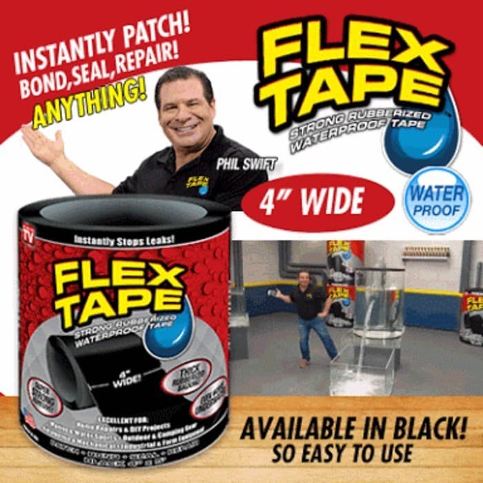 HITAM Magic Duct Tape Waterproof Flexible Tape 4" x 1.5m Waterproof