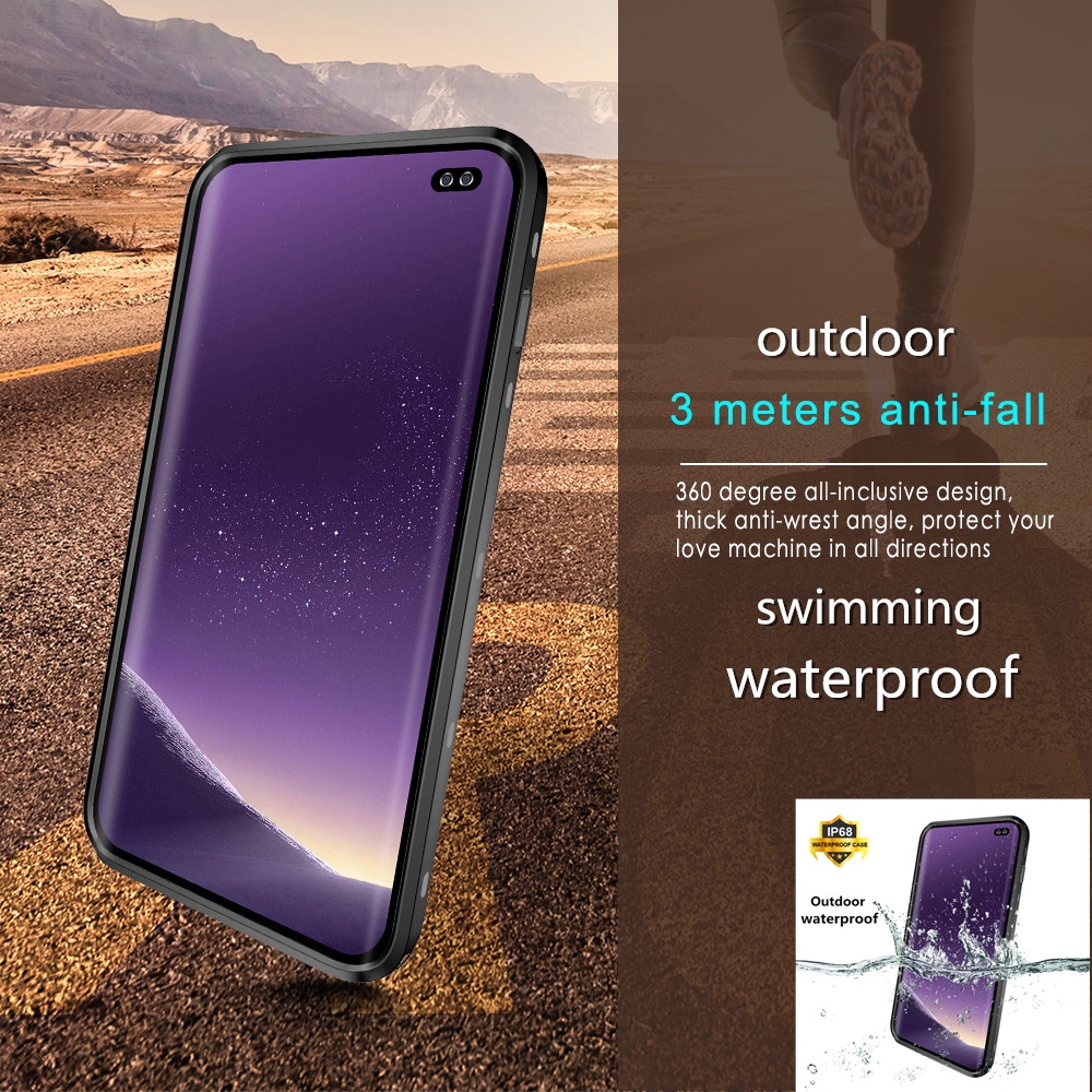 Samsung Galaxy S10 Plus Swimming Waterproof Case Clear