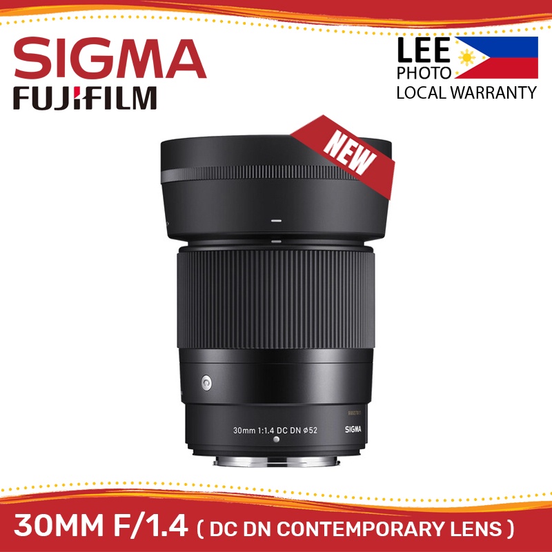Sigma 30mm f/1.4 DC DN Contemporary Lens for FUJIFILM X (Lee Photo) Shopee Philippines