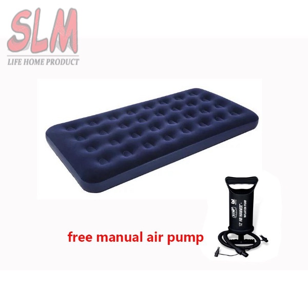 single bestway infatable airbed with pump size185*76*22cm Shopee