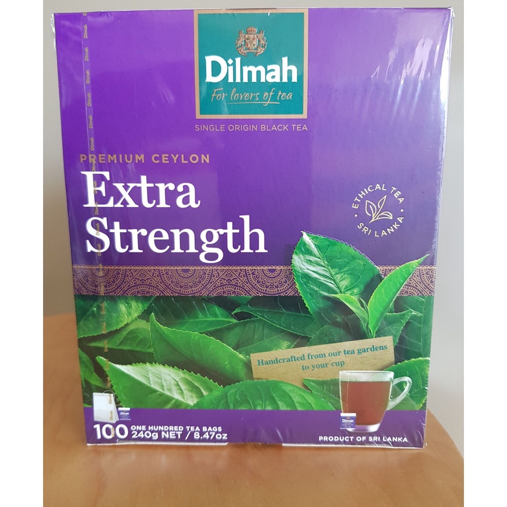DILMAH PREMIUM CEYLON EXTRA STRENGTH 100 BAGS 240g Shopee Philippines