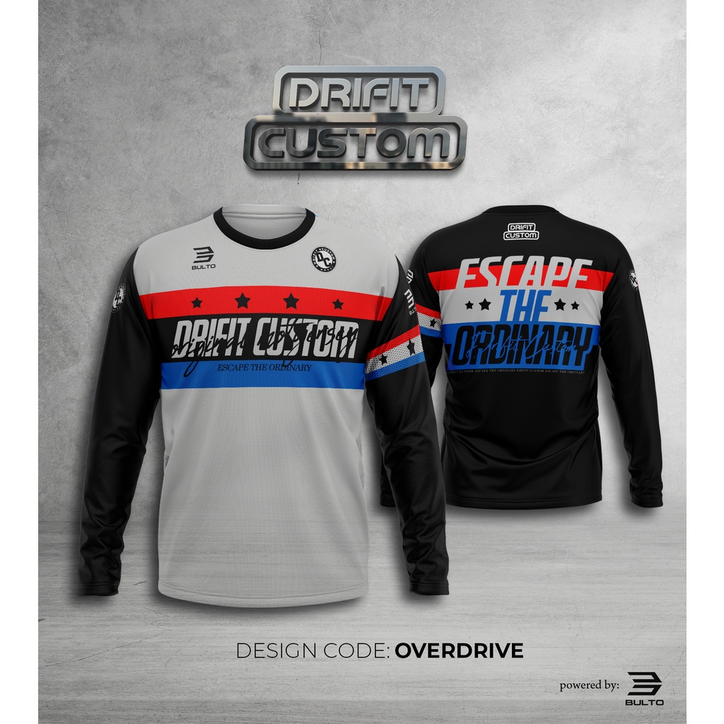 Jersey Aircool DRIFIT CUSTOM MOTO JERSEY OVERDRIVE Long Sleeve for