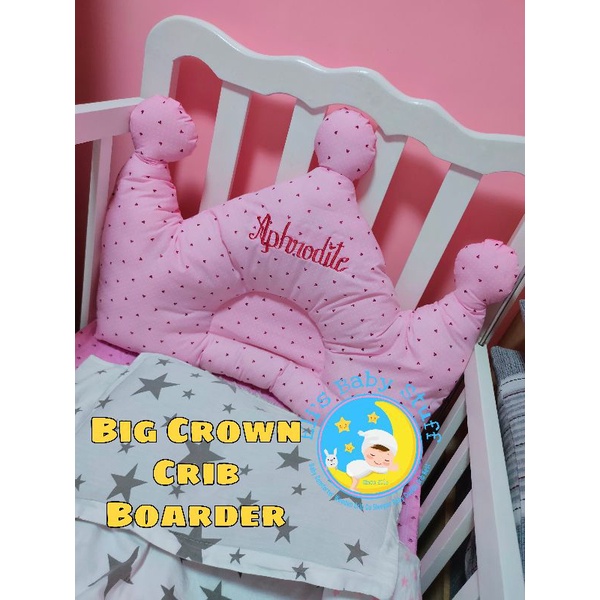 Big Crown Pillow Perfect Shape for Babys Crib Head Board Design Huge