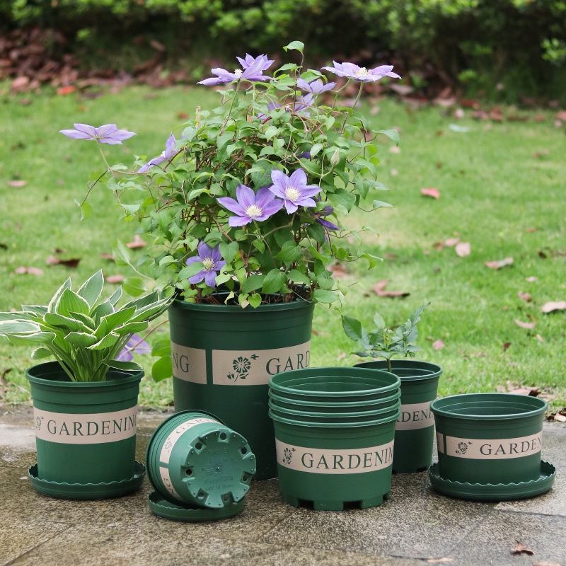 Planting gallon flower pots indoor flower pots thickened plastic resin