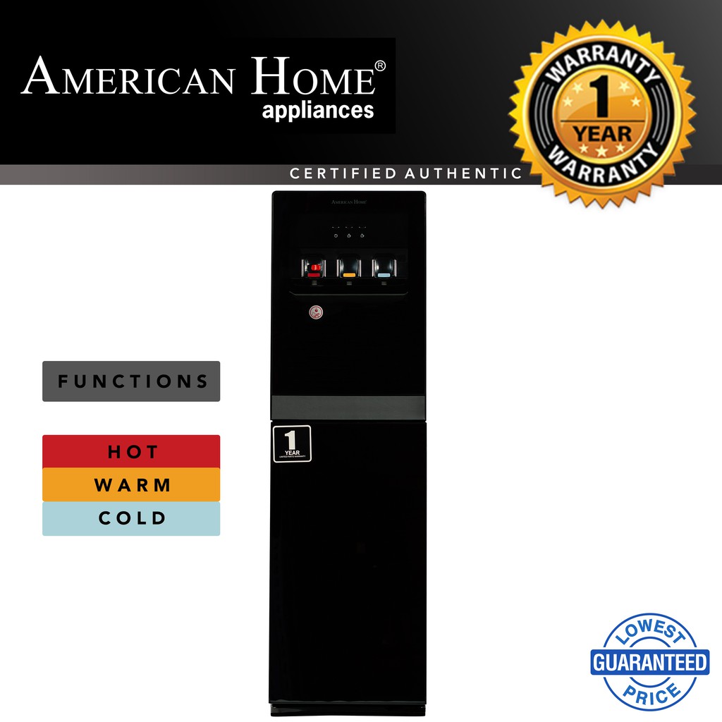 American Home Water Dispenser Hot and Cold AH20FSG17B Shopee Philippines