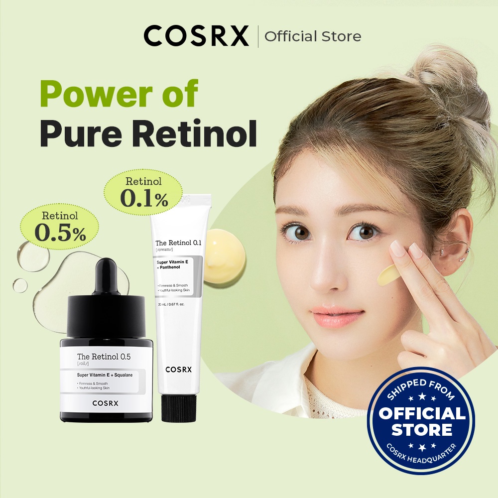 [COSRX OFFICIAL] The Retinol Cream & Oil (20ml), Powerful Wrinkle