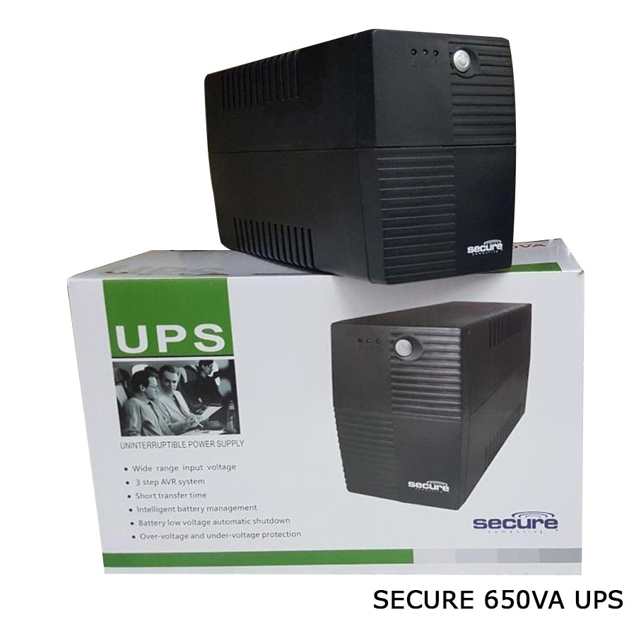 Secure 650 va Second Gen UPS ORIGINAL! Heavy Duty Shopee Philippines