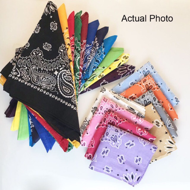 Nakusu 12Pieces Affordable Scarf Bandana Handkerchief Panyo Shopee
