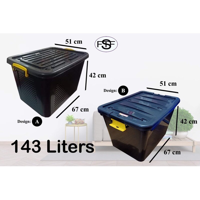 Big size Storage box with wheels.102 and 143 liters. Shopee Philippines
