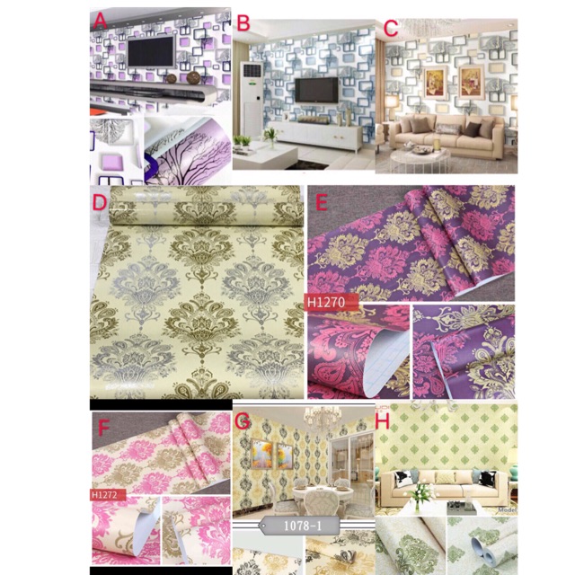 Wallpaper 45cmX10m wallpaper Shopee Philippines