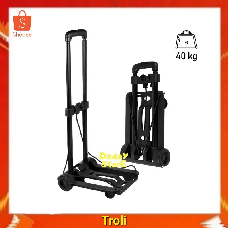 Mini Trolley Folding Gallon Suitcase Folding Trolley Portable Luggage