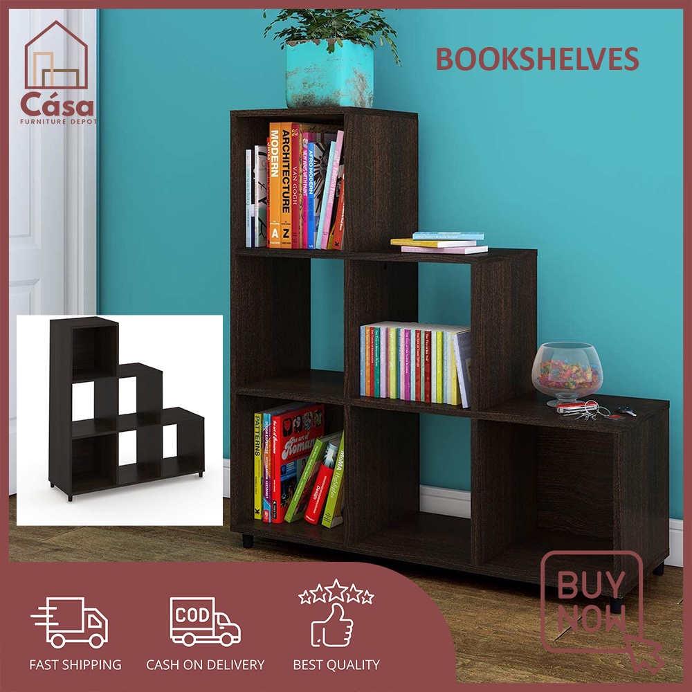 Casa Furniture Depot Minimalist Modern Bookshelves Display Rack