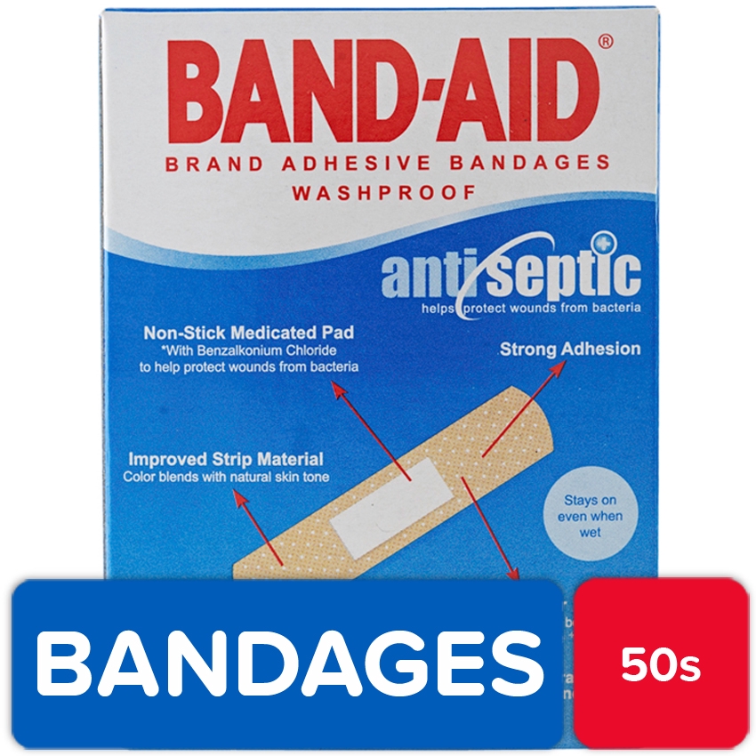BandAid Adhesive Bandages 50s Shopee Philippines