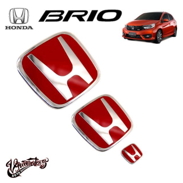Honda Brio 20142021 Red H Emblems Shopee Philippines