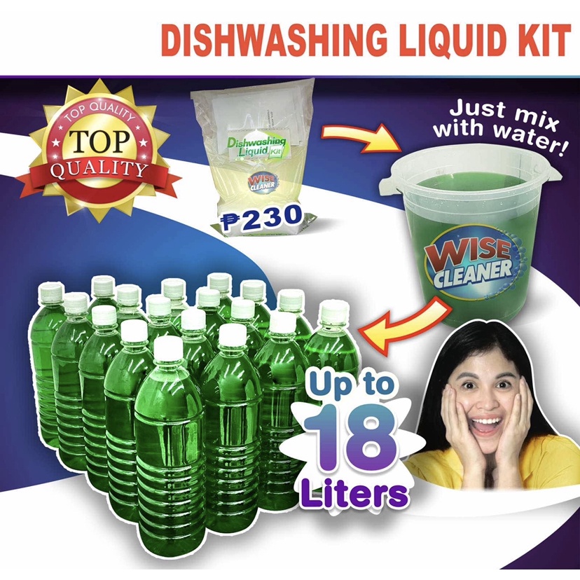 1718L Wise Cleaner Dishwashing Liquid Kit Shopee Philippines