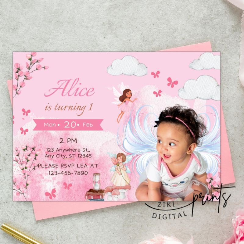 [COD] Pastel Pink Fairy Unicorn 1st Birthday / Baptismal Christening