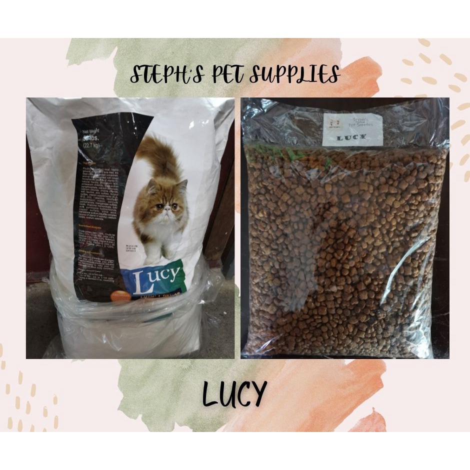 Lucy Cat Food (Repacked 1KG & 1/2KG) Shopee Philippines