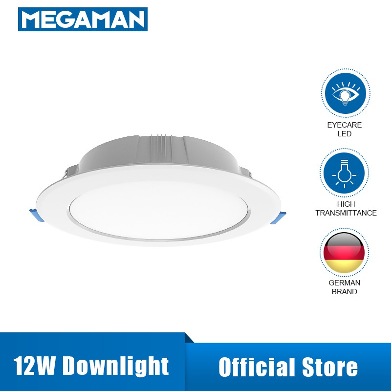 Megaman LED Downlight 12W 5'' R125 3000K/6500KDaylight,Slim Ceiling