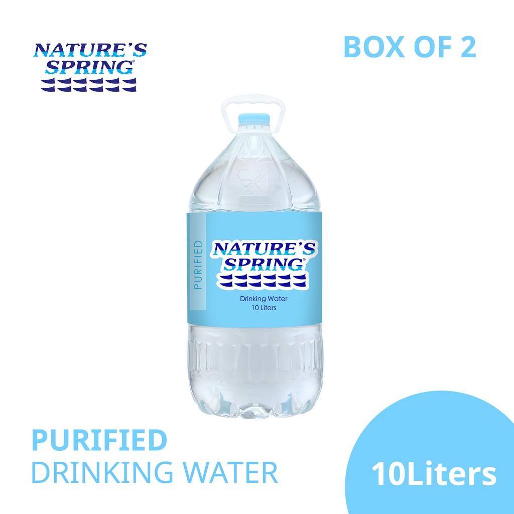 Nature's Spring Purified Water 10 Liters Shopee Philippines
