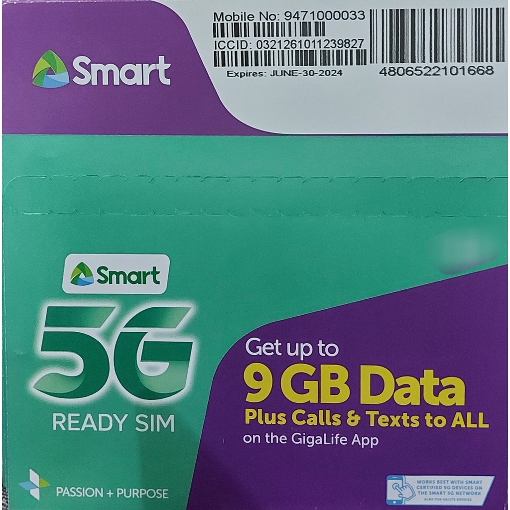 TNT SMART 5G READY SPECIAL VANITY SIM CARD A8 Shopee Philippines