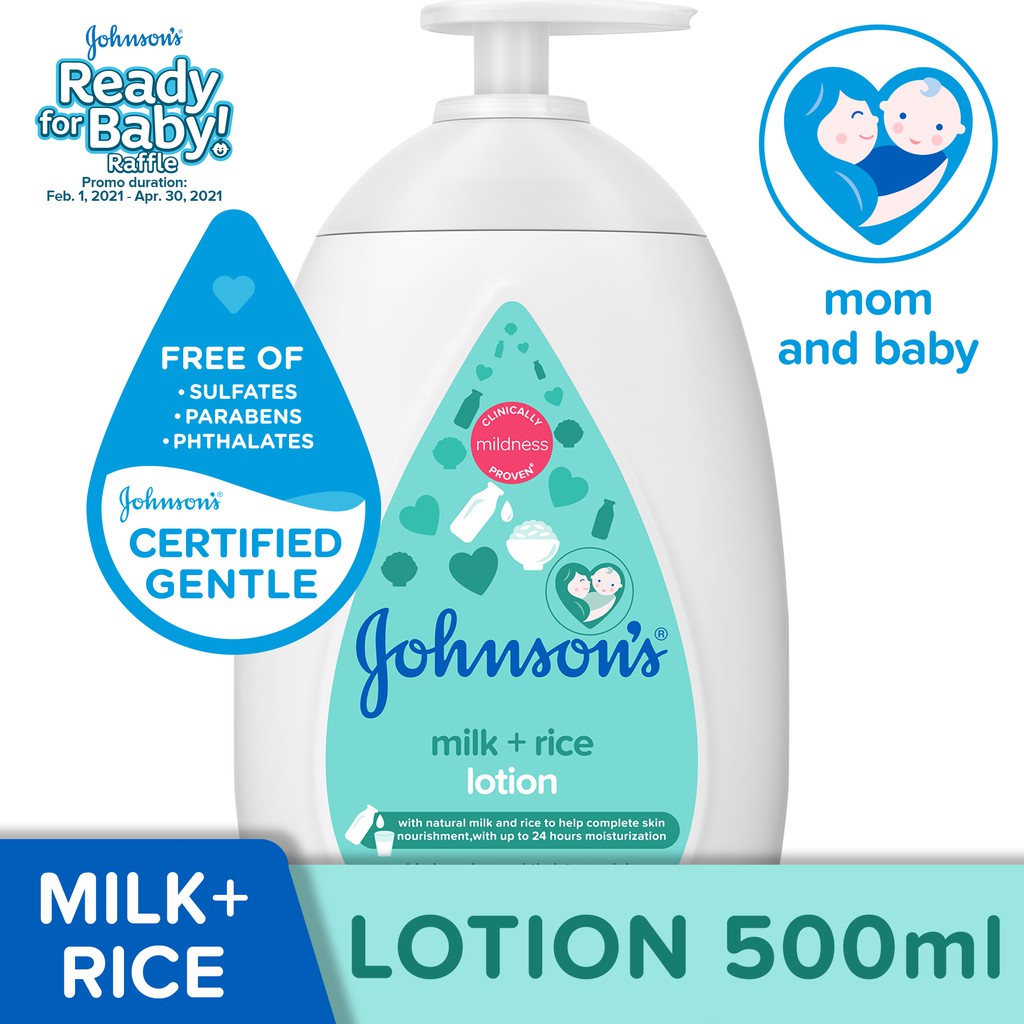 Johnson's Milk+Rice Lotion 500ml Shopee Philippines