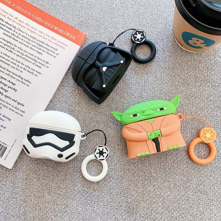 Airpods Case Stereoscopic Star Wars Yoda＆Darth Vader Airpods Pro
