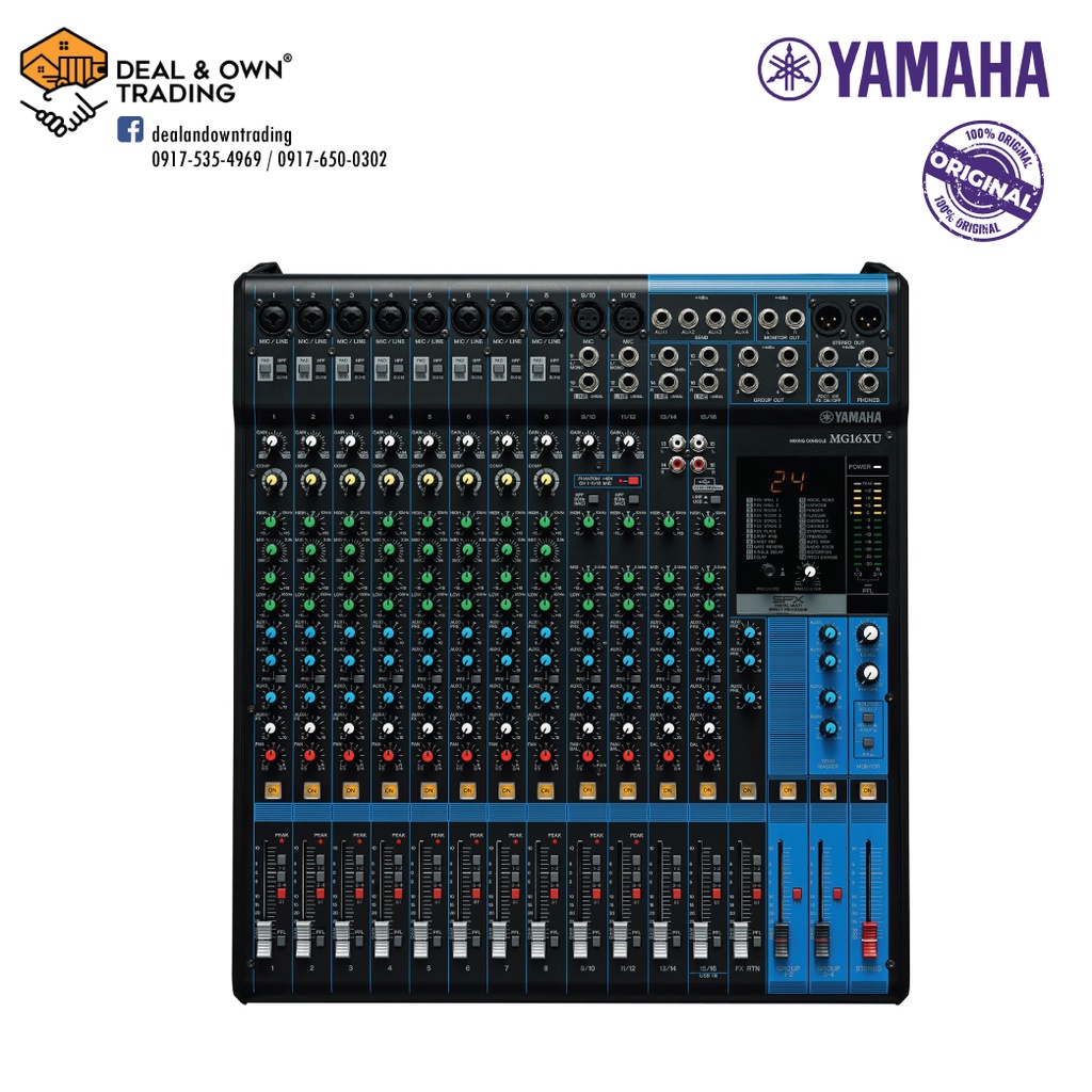 Original Yamaha MG16XU 16channel Mixer with USB and Effects Shopee Philippines