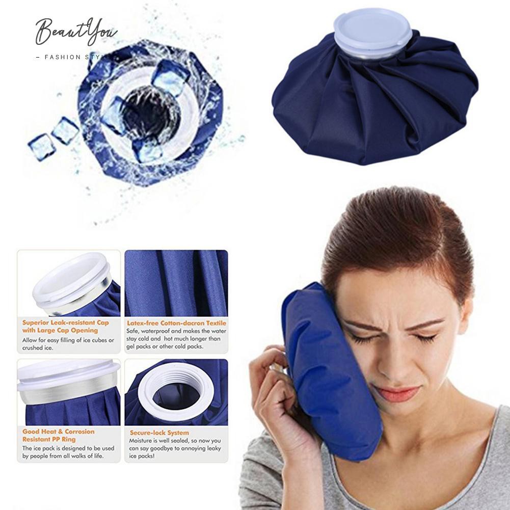 Hot!Reusable Ice Bag Dark Blue Sports Injury Knee Neck Pain Relief Heat