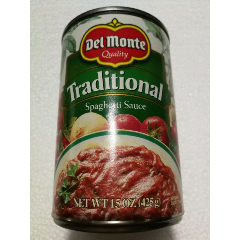Del Monte Traditional Spaghetti Sauce 425g , Imported Shopee Philippines