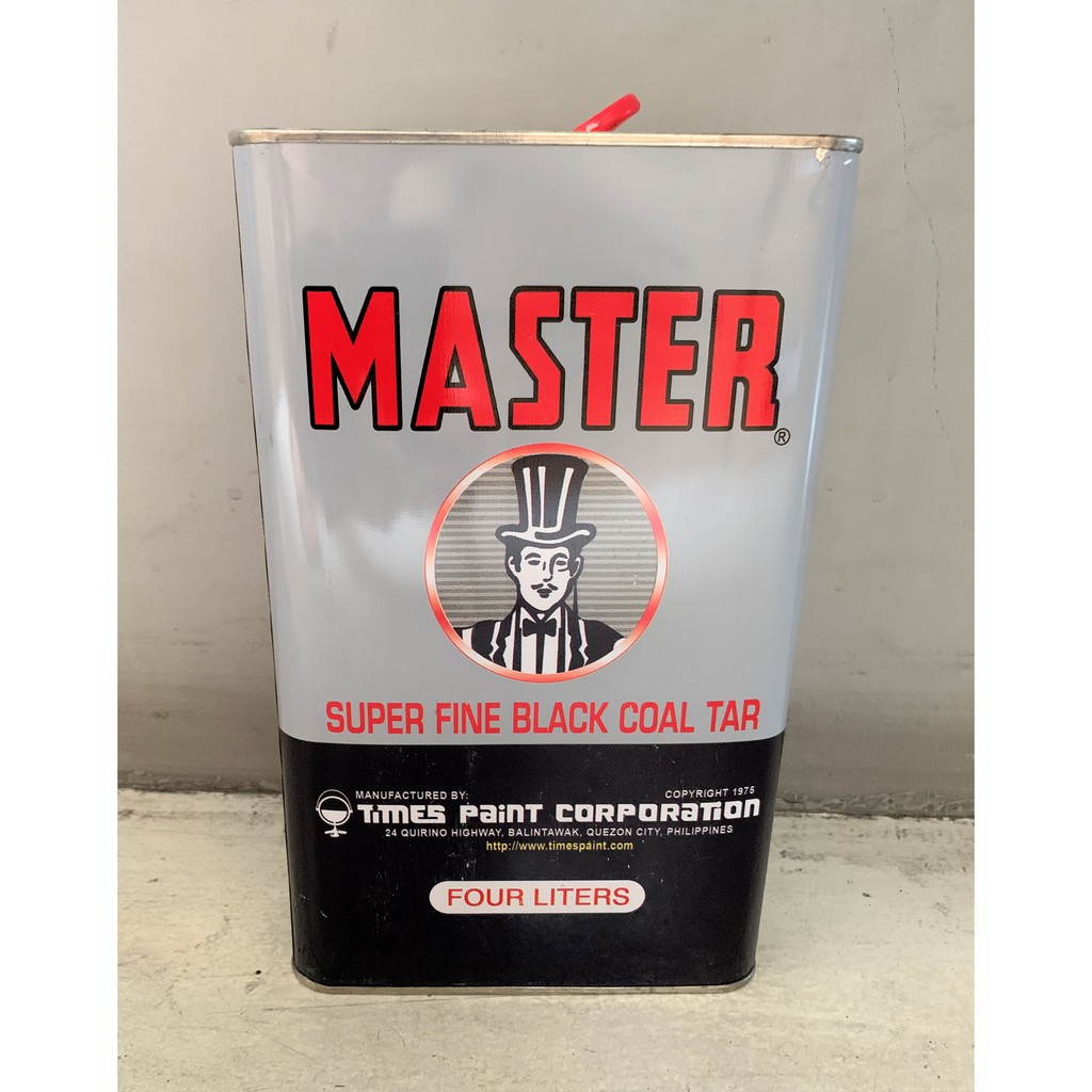 Master Super Fine Black Coal Tar Gallon Shopee Philippines