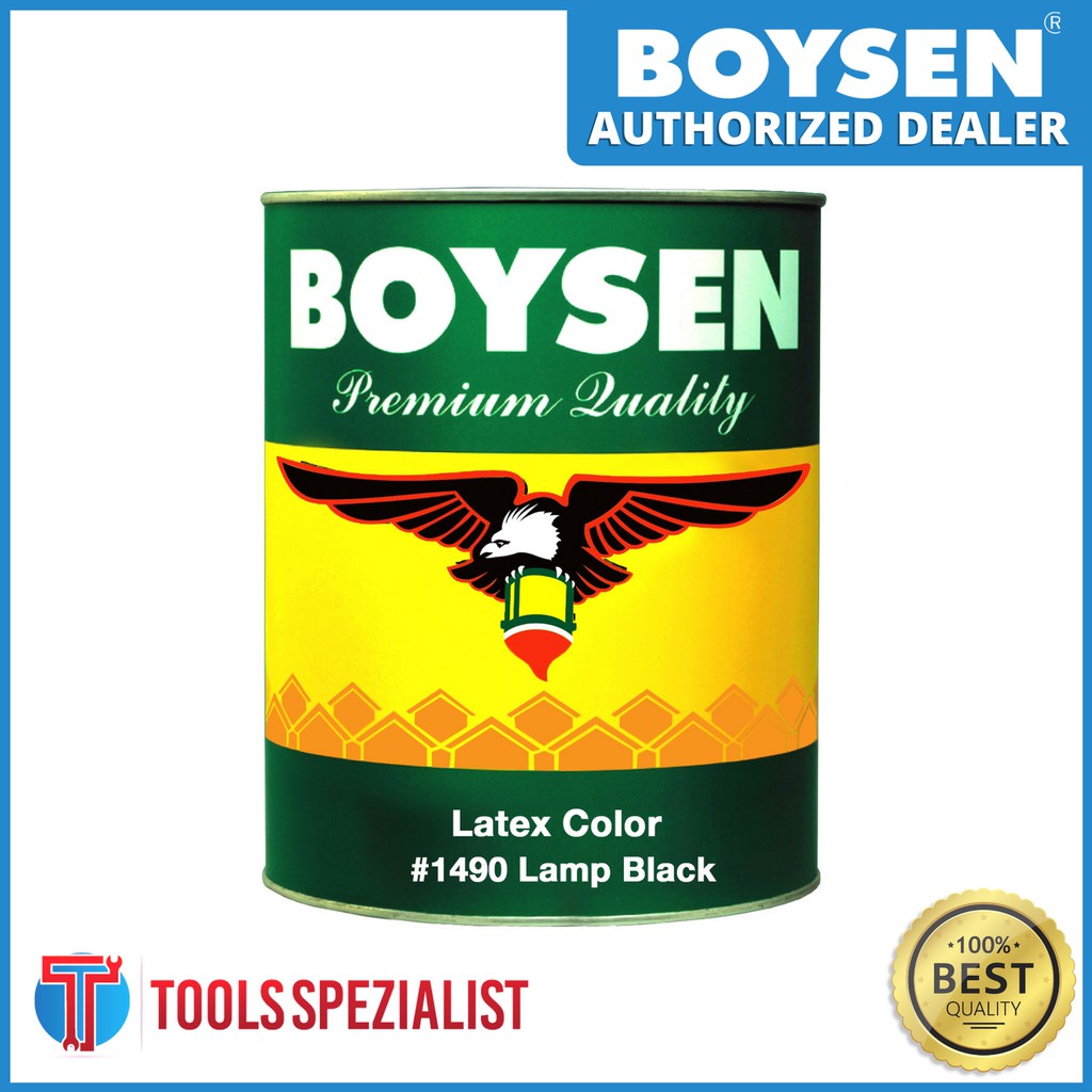 Boysen Latex Color 1490 Lamp Black 1LITER Shopee Philippines