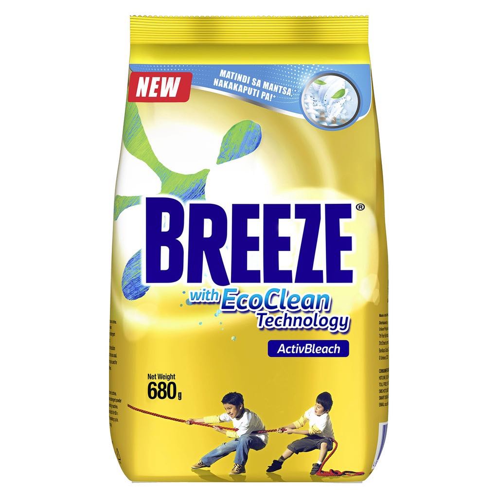 Breeze Laundry Powder Detergent ActivBleach 680g Pouch Shopee Philippines