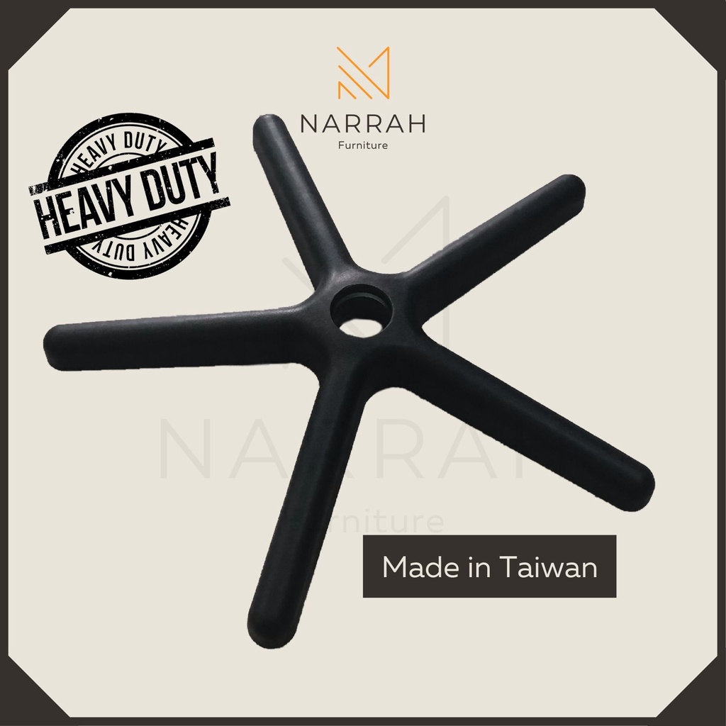 Office Chair Legs Gaming Chair Parts Base Nylon Plastic Black Chair