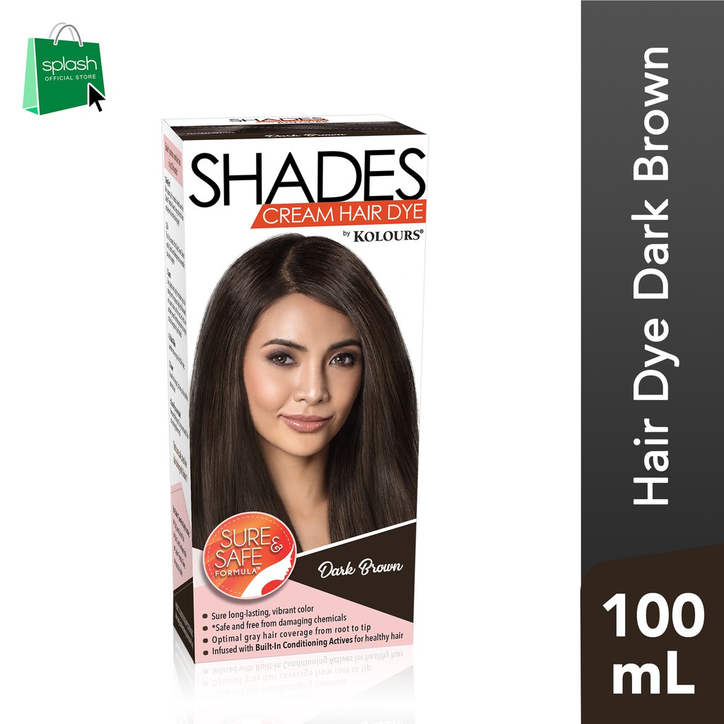 Shades Cream Hair Dye Dark Brown 100ml Shopee Philippines