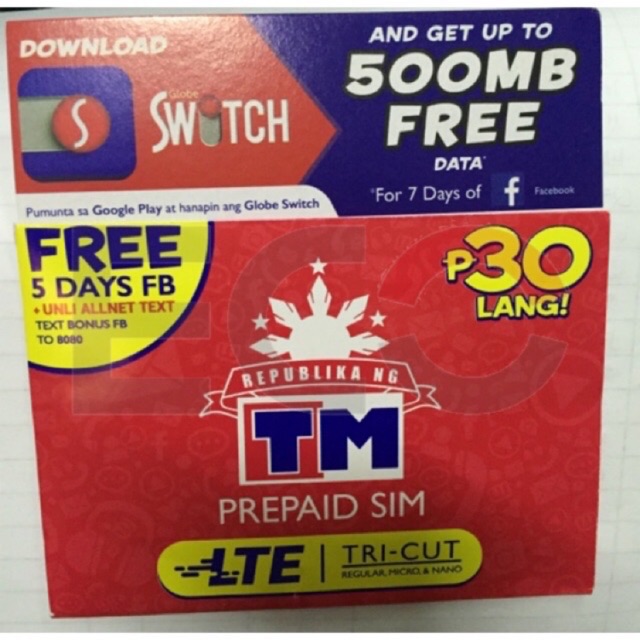 TM Sim Card LTE Random number（Support 4G/LTE） Shopee Philippines