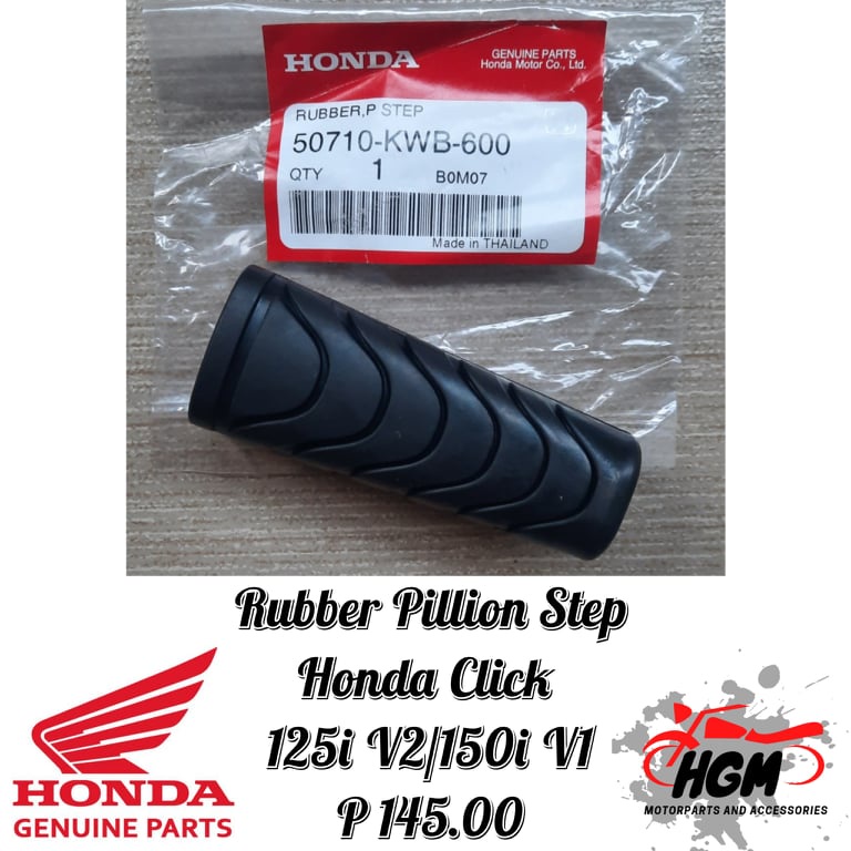 RUBBER FOOTREST HONDA WAVE 110 / XRM 125 / BEAT FI / CLICK 125i (50710KWB600) Shopee Philippines