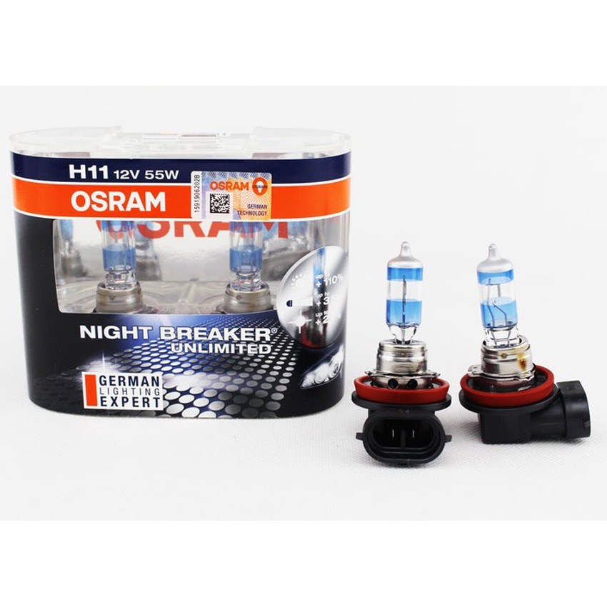 Osram Night Breaker Unlimited H11 headlight / foglight bulb Shopee