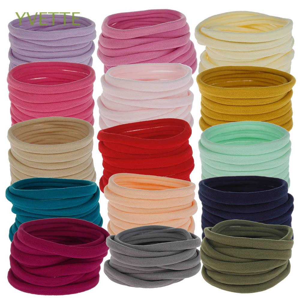 Soft Thin Nylon Headband Skinny Stretchy Hair Bands Kids Girls Hair
