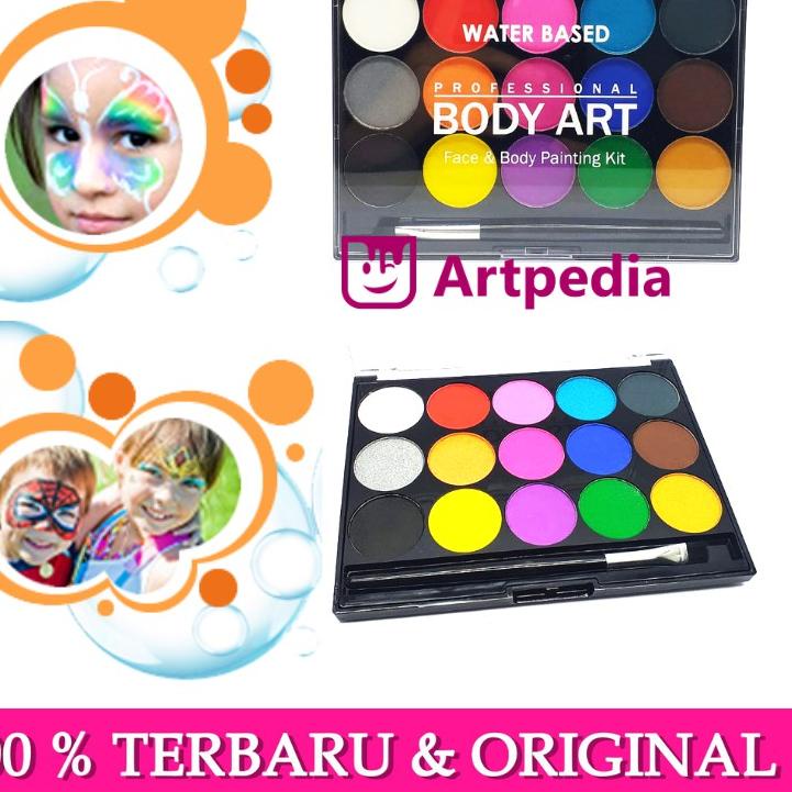 (Production Code L6ESC6590)!! Professional Body Art 15 Colors Set + 1