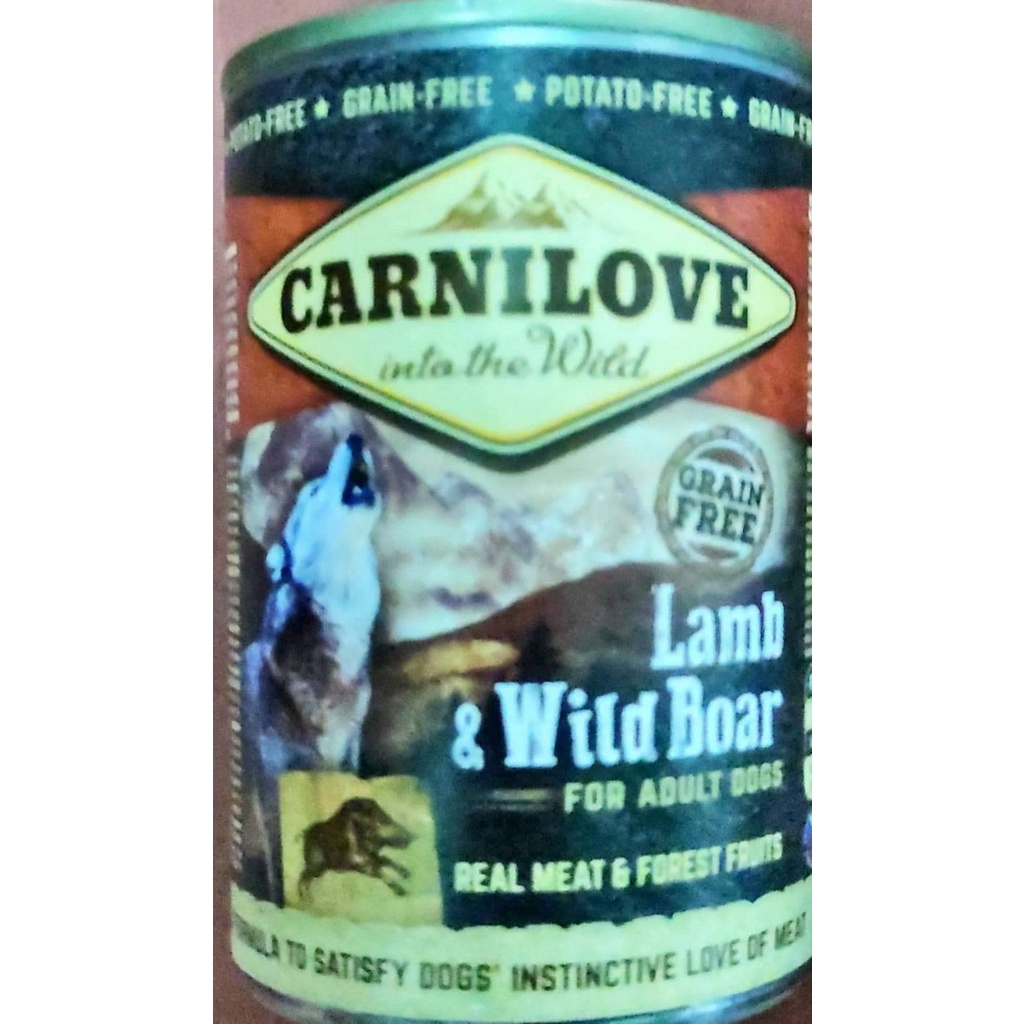 Carnilove Lamb & Wild Boar Wet Dog Food 400g Shopee Philippines